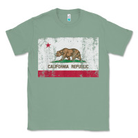 Sage california flag womens mens heavy distressed vintage gift t shirt Classic Tee - linhVisuals