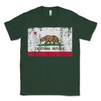 Sports Green california flag womens mens heavy distressed vintage gift t shirt Classic Tee - linhVisuals