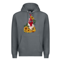Rock sunflower rooster with leopard Premium Hoodie - RanaPortraitStore