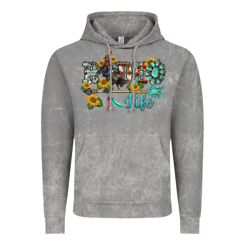 Western Rodeo Bullfighter  Life Turquoise's Gemstones Arrow Sunflowers Vintage Hoodie by BarkalooDesign | Teevron