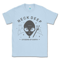 Dusty Blue neck deep clässic Classic Tee - linhVisuals