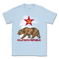 Dusty Blue california republic communist kalifornia t shirt Classic Tee - linhVisuals