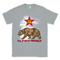 Heather Grey california republic communist kalifornia t shirt Classic Tee - linhVisuals