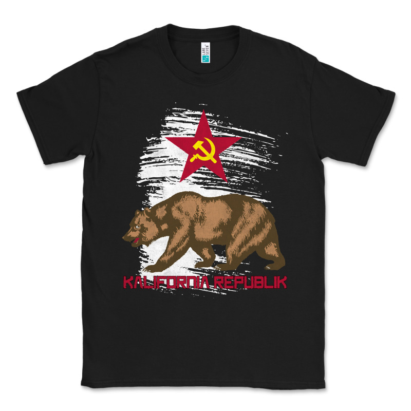 California Republic Communist Kalifornia T Shirt Classic Tee by linhVisuals | Teevron