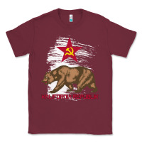 Burgundy california republic communist kalifornia t shirt Classic Tee - linhVisuals