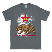 Charcoal Heather california republic communist kalifornia t shirt Classic Tee - linhVisuals