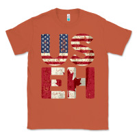 Copper canada us eh american canadian flag vintage america colors patriotic g Classic Tee - linhVisuals
