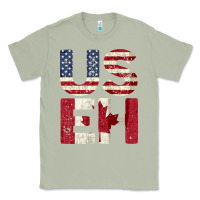 Matcha canada us eh american canadian flag vintage america colors patriotic g Classic Tee - linhVisuals