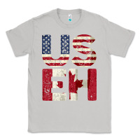 Moon Dust canada us eh american canadian flag vintage america colors patriotic g Classic Tee - linhVisuals