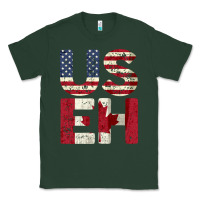 Sports Green canada us eh american canadian flag vintage america colors patriotic g Classic Tee - linhVisuals