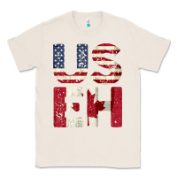 Natural canada us eh american canadian flag vintage america colors patriotic g Classic Tee - linhVisuals