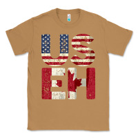 Toasted Coconut canada us eh american canadian flag vintage america colors patriotic g Classic Tee - linhVisuals