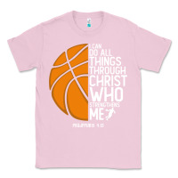 Bubblegum Pink christian basketball i can do all things through christ philippians 41 Classic Tee - linhVisuals