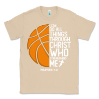Mushroom christian basketball i can do all things through christ philippians 41 Classic Tee - linhVisuals