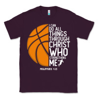 Christian Basketball I Can Do All Things Through Christ Philippians 41 Classic Tee | Teevron