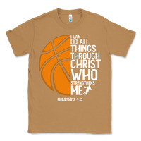 Toasted Coconut christian basketball i can do all things through christ philippians 41 Classic Tee - linhVisuals
