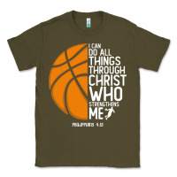 Christian Basketball I Can Do All Things Through Christ Philippians 41 Classic Tee | Teevron