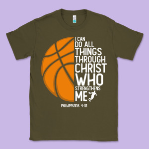 Christian Basketball I Can Do All Things Through Christ Philippians 41 Classic Tee Designed By Linhvisuals