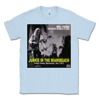 Dusty Blue Neil Young Classic Tee - linhVisuals