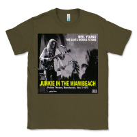 Army Green Neil Young Classic Tee - linhVisuals