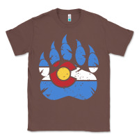 Chestnut colorado state flag bear paw print pocket place Classic Tee - linhVisuals