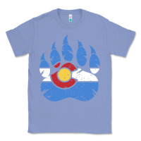 Colony Blue colorado state flag bear paw print pocket place Classic Tee - linhVisuals