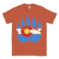 Copper colorado state flag bear paw print pocket place Classic Tee - linhVisuals
