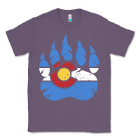 Lavender colorado state flag bear paw print pocket place Classic Tee - linhVisuals