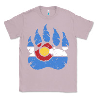 Lilac colorado state flag bear paw print pocket place Classic Tee - linhVisuals