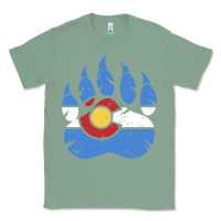 Sage colorado state flag bear paw print pocket place Classic Tee - linhVisuals