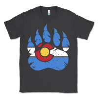 Smoke colorado state flag bear paw print pocket place Classic Tee - linhVisuals