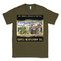 Army Green Neil Young Classic Tee - linhVisuals