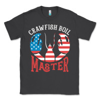 Smoke crawfish boil master american  flag us big red lobster design Classic Tee - linhVisuals