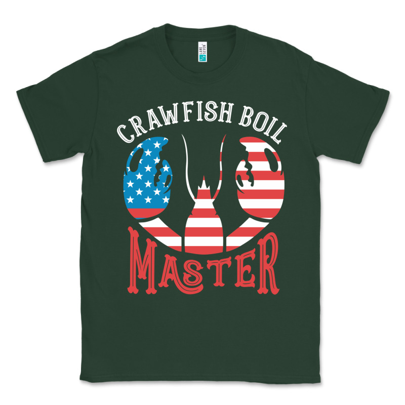 Crawfish Boil Master American  Flag Us Big Red Lobster Design Classic Tee by linhVisuals | Teevron