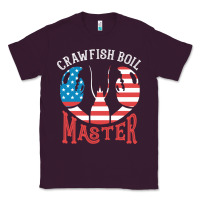 Plum crawfish boil master american  flag us big red lobster design Classic Tee - linhVisuals