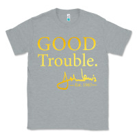 Heather Grey good trouble john lewis signature Classic Tee - linhVisuals