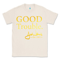 Natural good trouble john lewis signature Classic Tee - linhVisuals