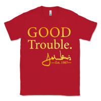 Red good trouble john lewis signature Classic Tee - linhVisuals