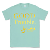 Seafoam good trouble john lewis signature Classic Tee - linhVisuals