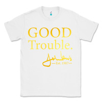 White good trouble john lewis signature Classic Tee - linhVisuals