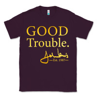 Plum good trouble john lewis signature Classic Tee - linhVisuals