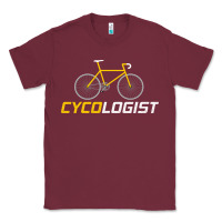 Burgundy cycologist funny cycling and bicycle sport design cycler humor gift bi Classic Tee - linhVisuals
