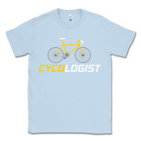 Dusty Blue cycologist funny cycling and bicycle sport design cycler humor gift bi Classic Tee - linhVisuals