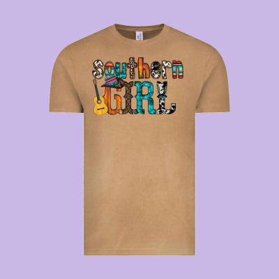Southern Girl Vintage Tee Designed By Racoondesign