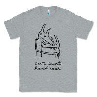 Heather Grey Car Seat Headrest Classic Tee - linhVisuals