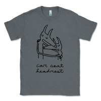Charcoal Heather Car Seat Headrest Classic Tee - linhVisuals