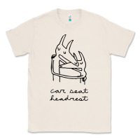Natural Car Seat Headrest Classic Tee - linhVisuals