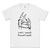 White Car Seat Headrest Classic Tee - linhVisuals