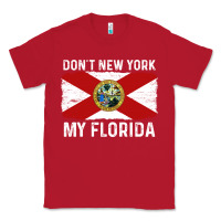 Red don't new york my florida vintage flag funny saying gift Classic Tee - linhVisuals