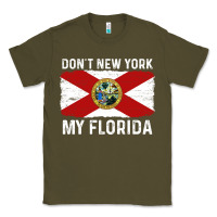 Army Green don't new york my florida vintage flag funny saying gift Classic Tee - linhVisuals